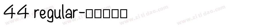 44 regular字体转换